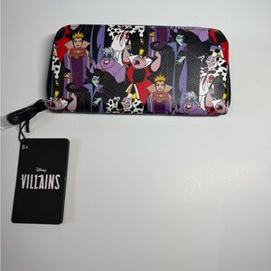 Loungefly Disney Villains Wallet - Black, Purple, Red